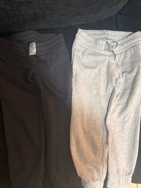 Kids Jogger Sweatpants - Black & Light Gray, Pack of 2